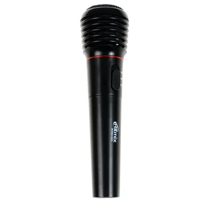 Микрофон Ritmix 15115779_DP, RWM-100, черный, XLR