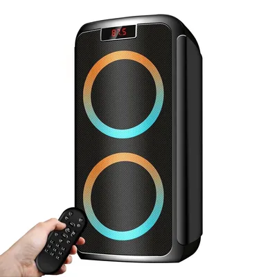 Колонка Ginzzu GM-202 (USB, Bluetooth, microSD,  FM, ПДУ, Li-Ion)