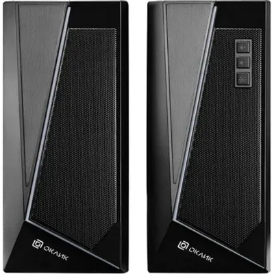 <097461> Акустическая система OKLICK OK-125 (2x6W, RGB-подсветка, питание от USB) черный [1458489]