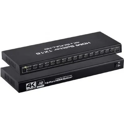 Разветвитель HDMI KS-IS KS-736, 1 вход, 16 выходов, 4K