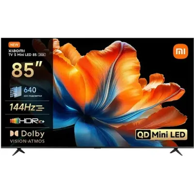 Телевизор XIAOMI TV S Mini LED 85 L85MC-SRU, 85", 4K, 144 Гц, Smart TV