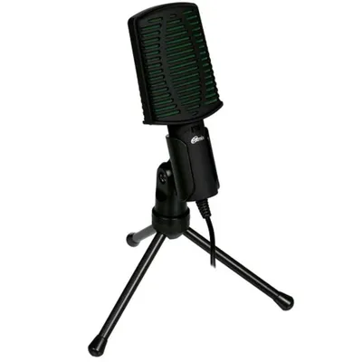 RITMIX RDM-126 PRO Black-Green {конденсаторный, всенаправленный, -30±3dB (0dB=1V / Pa на 1kHz), 50Hz-16kHz, ?2.2 k?, 3,5 мм, 1,8 м, пластик}