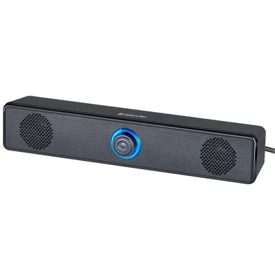 <121442> Саундбар Defender Z2 (6W, RGB, питание от USB) черный [65102]
