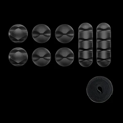 ONKRON Набор клипс для крепления бытовых проводов CM-1 Black