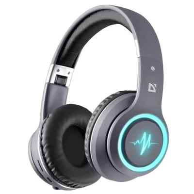 Беспроводная гарнитура Defender FreeMotion B571 серый, накладные, Bluetooth + проводной, складная конструкция, до 9 ч