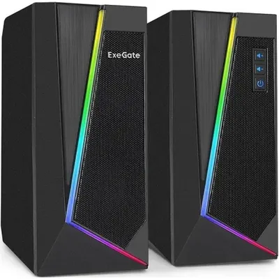 Акустическая система ExeGate EX289688RUS Accord 240, 2.0, 2×3 Вт, USB, RGB