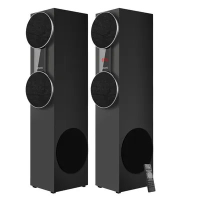 Акустическая система Ginzzu GM-325 2.0 2x60W/BT/USB/SD/FM/AUX/ДУ черный