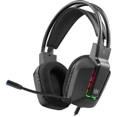Наушники с микрофоном Defender Gothic (шнур 1.8м, USB, с регулятором  громкости)  <62340>