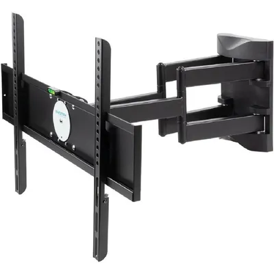 Kromax ATLANTIS-55 black {26"-65", max 45 кг, настенный, 4 ст свободы, наклон ±10°, поворот ±60°, от стены 78-497 мм, max VESA 600x400 мм}