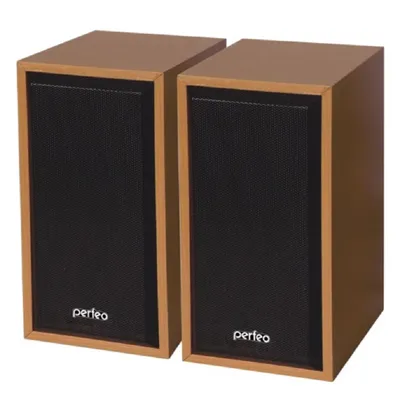 Акустическая система Perfeo (PF_4326) Cabinet бук дерево PF-84-WD, 2.0, 2х3 Вт, USB