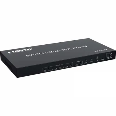 HDMI переключатель ORIENT HSP0208H-2.0, 2→8, 4K/60Гц, HDMI 2.0