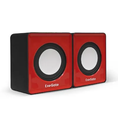 Акустическая система ExeGate EX289920RUS, 2.0, 6Вт, USB, красный