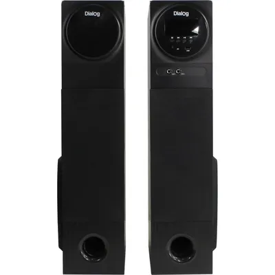 Акустическая система Dialog Progressive AP-2300 черный 2.0 (80W RMS, BT, FM, USB, SD, беспр.микрофон,ДУ)