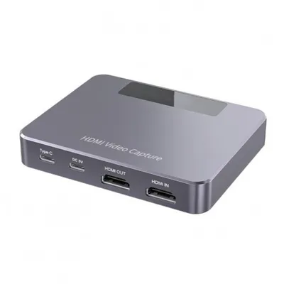 Адаптер видеозахвата KS-is KS-809, HDMI In/Out, USB-C