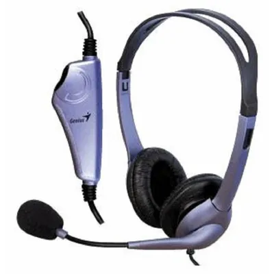 Гарнитура Genius 31710156101, HS-04S, проводная, 3.5 мм