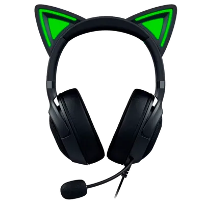 Наушники Razer RZ04-04730100-R3M1, Kraken Kitty V2, проводные, USB, чёрные