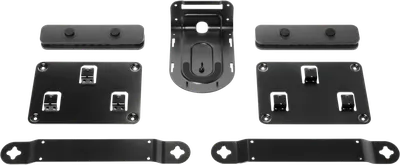 939-001644 - Монтажный комплект для Logitech для Rally с зажимными приспособлениями для кабелей (2 шт.) и монтажными приспособлениями для камеры, колонок (2 шт.) и концентраторов (2 шт.)