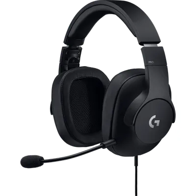 Наушники Logitech - PRO X Gaming, Стерео, USB, проводной, 20 Гц - 20 кГц, 100 Гц - 10 кГц, цвет чёрный, 981-000818