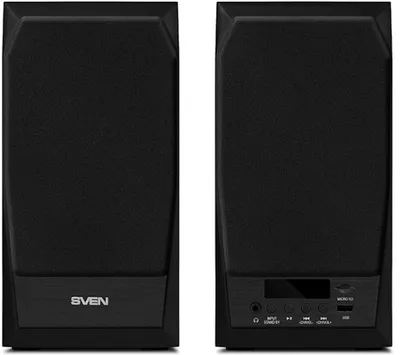 Акустическая система 2.0 SVEN MC-10, чёрный, мощность 2x25Вт (RMS), FM-тюнер, USB/microSD, дисплей, пульт ДУ, Bluetooth SVEN MC-10, чёрный, акустическая система 2.0, мощность 2x25Вт (RMS), FM-тюнер, USB/microSD, дисплей, пульт ДУ, Bluetooth