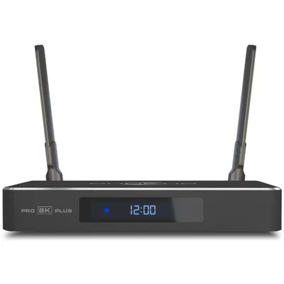 Медиаплеер/ Mediaplayer Dune HD Pro 8K Plus: 8K/60 Hz/Dolby Vision/HDR10+/HDR, CPU Amlogic S9284-K/J, RAM 8 Gb, Flash 64 Gb, 1xUSB3.0,  1xUSB2.0, LAN 1000Mb/s, WiFi 802.11ax, BT 5.2, HDMI 2.1a, S/PDIF, Audio Out miniJack, BT+Voice Remote Control, Android  11