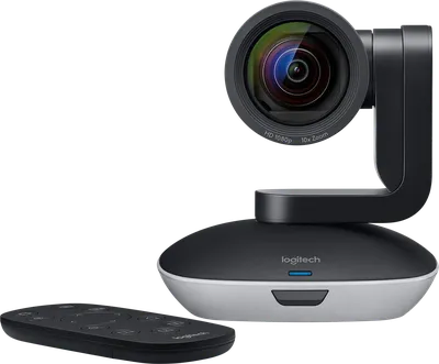 Web-камера Logitech - PTZ Pro 2, 1920 x 1080, USB 2.0, angle of view 90°, angle of rotation ±130°, AF, цвет чёрный, 960-001186