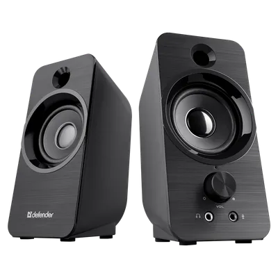 <087398> Акустическая система Defender SPK-190 (2х4W, питание от USB) черный [65190]