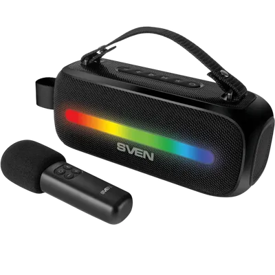 Портативная колонка SVEN SV-022563, 2.0, 2×6Вт, Bluetooth, FM, USB