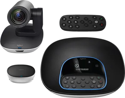 Веб-камера Logitech Group 1920x1080, 30 кадр/с, USB Type-A, микрофон (4 шт, шумоподавление), автоматическая фокусировка, автоосвещение, универсальное крепление, штатив в комплекте