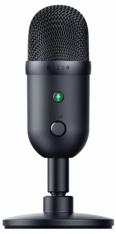 RZ19-04050100-R3M1 - Микрофон, Razer, Seiren V2 X, RZ19-04050100-R3M1, Конденсаторный микрофон 25 мм, Суперкардиоидная диаграмма направленности, частота дискретизации: 96кГц, от 20Гц до 20кГц, USB-кабель длиной 1,8м, черный