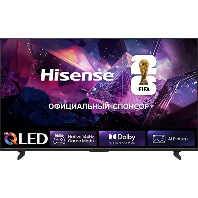 Телевизор Hisense 85E7S PRO, 85", QLED, 4K, 144Hz, Smart TV