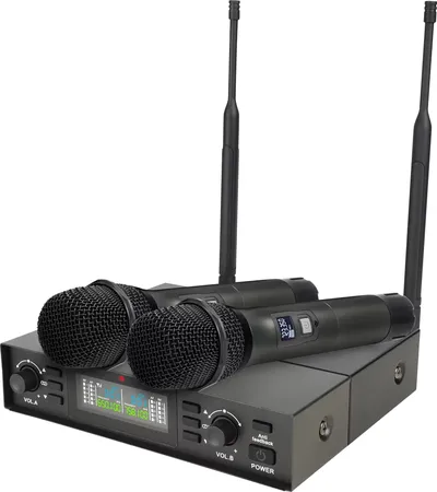 Микрофонная радиосистема Axelvox DX800FK, UHF, 2 ручных микрофона