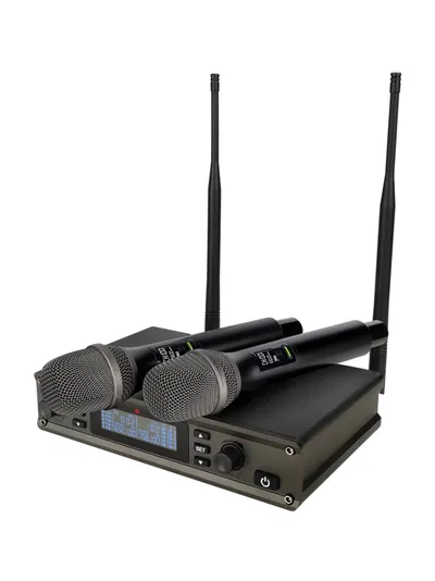 Микрофонная радиосистема Axelvox DX800HT, UHF, 2 ручных микрофона