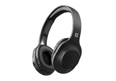 63445 - Наушники с микрофоном Defender FreeMotion B445, беспроводные, черный, накладные полнразмерные, 200 мАч