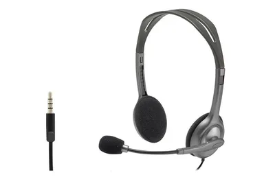 Гарнитура Logitech 981-000588, H111 Stereo, 3.5мм, шумоподавление