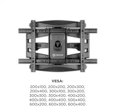 Кронштейн ONKRON M6L, для ТВ 40"-70", VESA до 500x400, 45.5кг