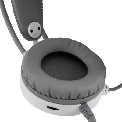 Наушники с микрофоном Oklick HS-L300G белый 2.2м мониторные оголовье (1796952)