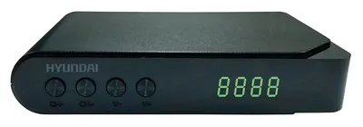 Приставка для цифрового ТВ Hyundai H-DVB200 черный, DVB-T2, DVB-T, DVB-C, HDMI, USB 2.0