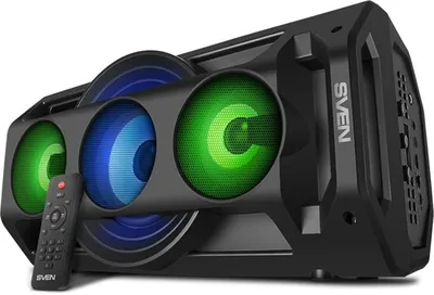 Колонка портативная SVEN PS-680 черный (65Вт, USB, Bluetooth, питание от USB/аккумулятора) (SV-020187)