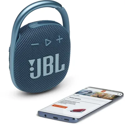 Колонка JBL Clip 4, Bluetooth, портативная, синяя