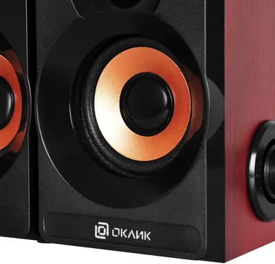 Колонки Oklick 358267, OK-161, 2x3 Вт, USB, Dark Wooden