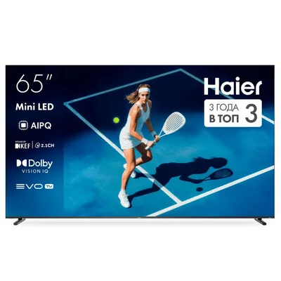 Телевизор LED Haier 65" M7 Frameless черный 4K Ultra HD 144Hz MEMC DVB-T DVB-T2 DVB-C DVB-S2 USB WiFi Smart TV