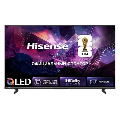 Телевизор Hisense 55E7S PRO, 55", QLED, 4K, 144Гц, Smart TV