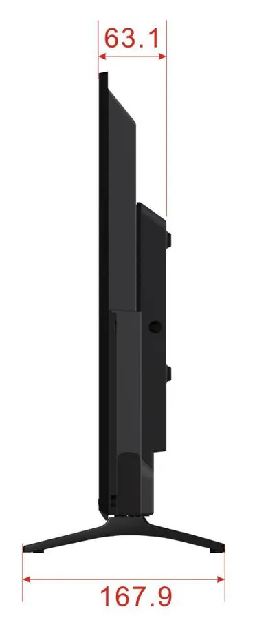 (Поврежденная упаковка) Телевизор LEFF 24" 24F260T черный LED FHD