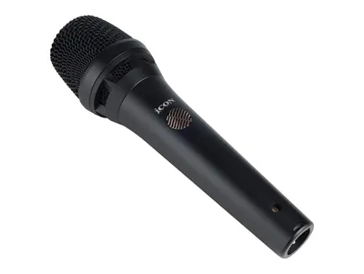 Микрофон динамический Icon [DynaMic 58] вокальный, диаграмма Cardioid, частотный диапазон 50-15000 Гц, чувствительность 54 дБВ/Па, выходное сопротивление 150 Ом, максимальный SPL 155 дБ, S/N 75 дБ, в комплекте держатель, поп-фильтр