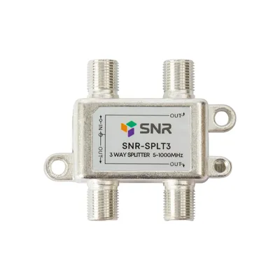 Разветвитель TV-IN-3/TV-OUT, серебристый SNR (SNR-SPLT3)