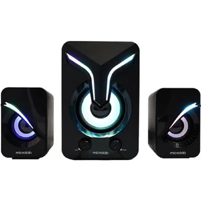 MICROLAB U270 Phenix черный {5 Вт + 3 Вт x2, Гармонические искажения: < 0,5% (1 Вт 1 кГц), Частотная характеристика: 20 Гц - 20 кГц, Чувствительность: 1000 мВ, Соотношение сигнал/шум: > 85 дБ, Раздел}