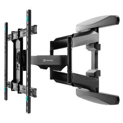 Кронштейн ONKRON/ 40-75" макс 400*600  наклон -5°/+8°, поворот ±140° Макс нагрузка 45,5кг, от стены 54-500мм, черный