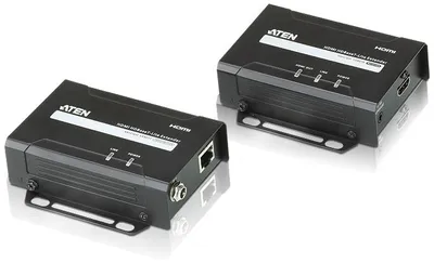 Видео удлинитель ATEN VE801, 1 x HDMI, 1 x HDBaseT-in, 1 x HDMI, 1 x HDBaseT-out, 10,2Гб/с, 3,4Гб/с на канал, 40м, VE801-AT-G